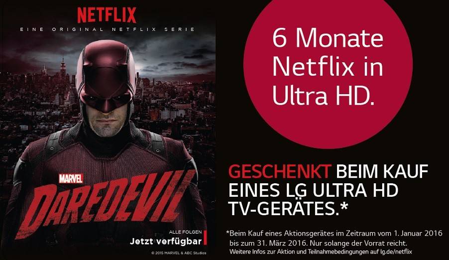 TV Letzte Woche: LG-TV kaufen und UHD-Streaming per Netflix gratis nutzen - News, Bild 1