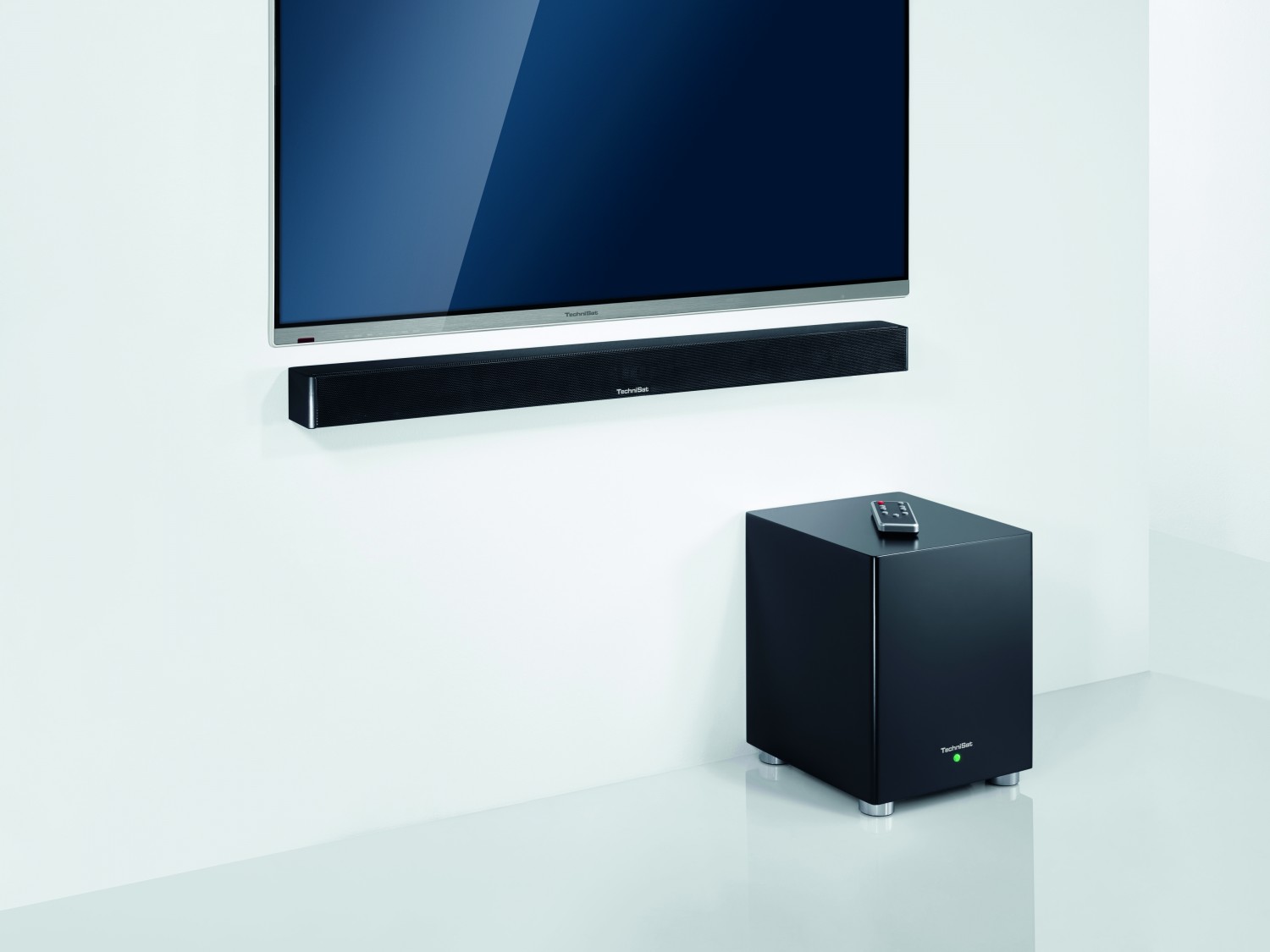 2.1VirtualSurroundSoundbar von Technisat kabelloser Subwoofer