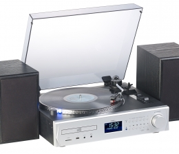 HiFi Schallplatten abspielen und digitalisieren: MHX-620.dab von Auvisio mir Digitalradio und CD-Spieler - News, Bild 1