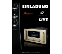 Heimkino 23. & 24. September bei Audio Referenz Philipps in Haltern: Präsentationen von Accuphase und YG LIVE - News, Bild 1