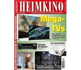 Heimkino In der neuen „HEIMKINO“: Mega-TVs in 77 und 98 Zoll - 4K-Laserprojektor - Preisgünstiger AV-Receiver - News, Bild 1