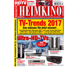 Heimkino TV-Trends 2017: Das müssen Sie jetzt wissen - Alle Details in der neuen „HEIMKINO“ - News, Bild 1
