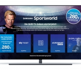 TV Noch bis zum 17. Juni: Samsung-QLED-TV kaufen und Fußball-Apps gratis nutzen - News, Bild 1