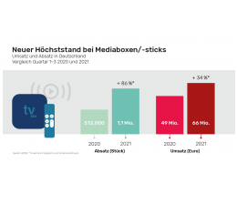TV Streaming-Sticks mit Absatzhoch - 1,1 Millionen Nachrüstlösungen in ersten drei Quartalen verkauft - News, Bild 1
