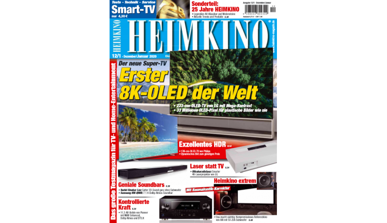 Heimkino 25 Jahre  „HEIMKINO“: Der erste OLED-TV mit 8K - Referenzkino von AIA - News, Bild 1