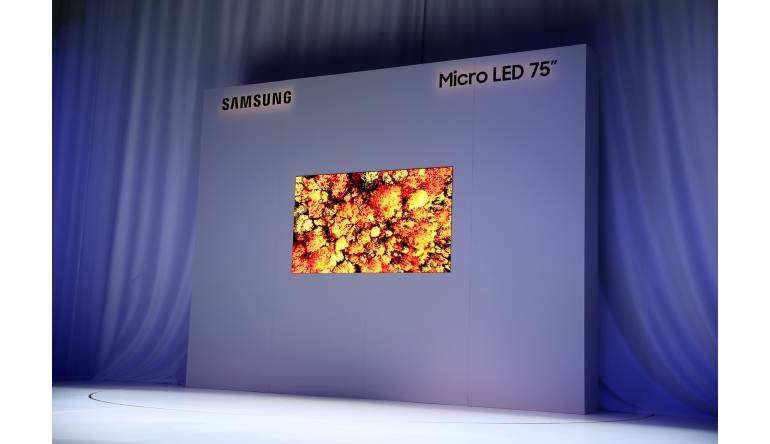 TV CES 2019: Samsung mit neuem 75 Zoll großen Micro LED Display - News, Bild 1