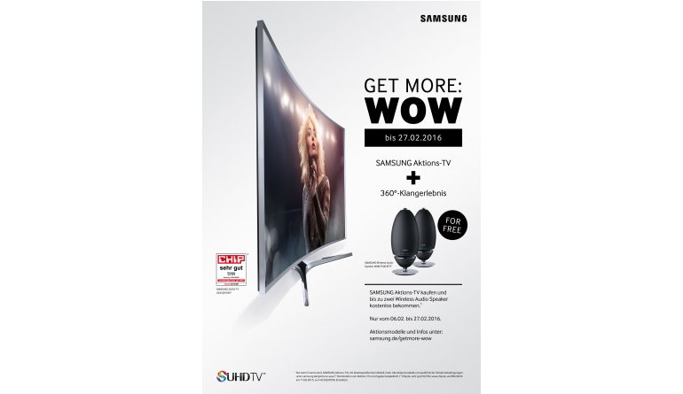 TV Heute letzter Tag: Bis zu zwei Samsung-Rundlautsprecher beim TV-Kauf dazu - News, Bild 1