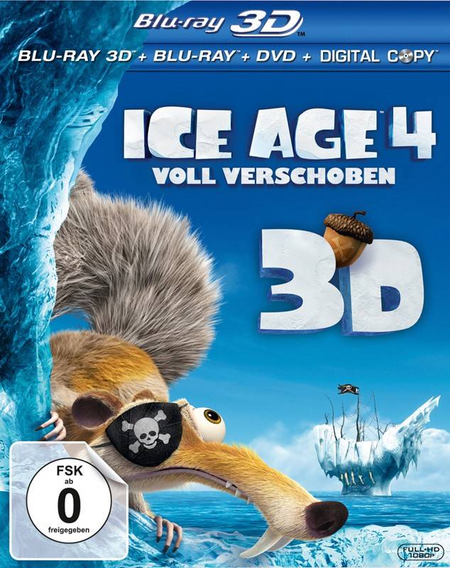 Blu-ray Film Ice Age 4 – Voll verschoben (Fox) im Test, Bild 1