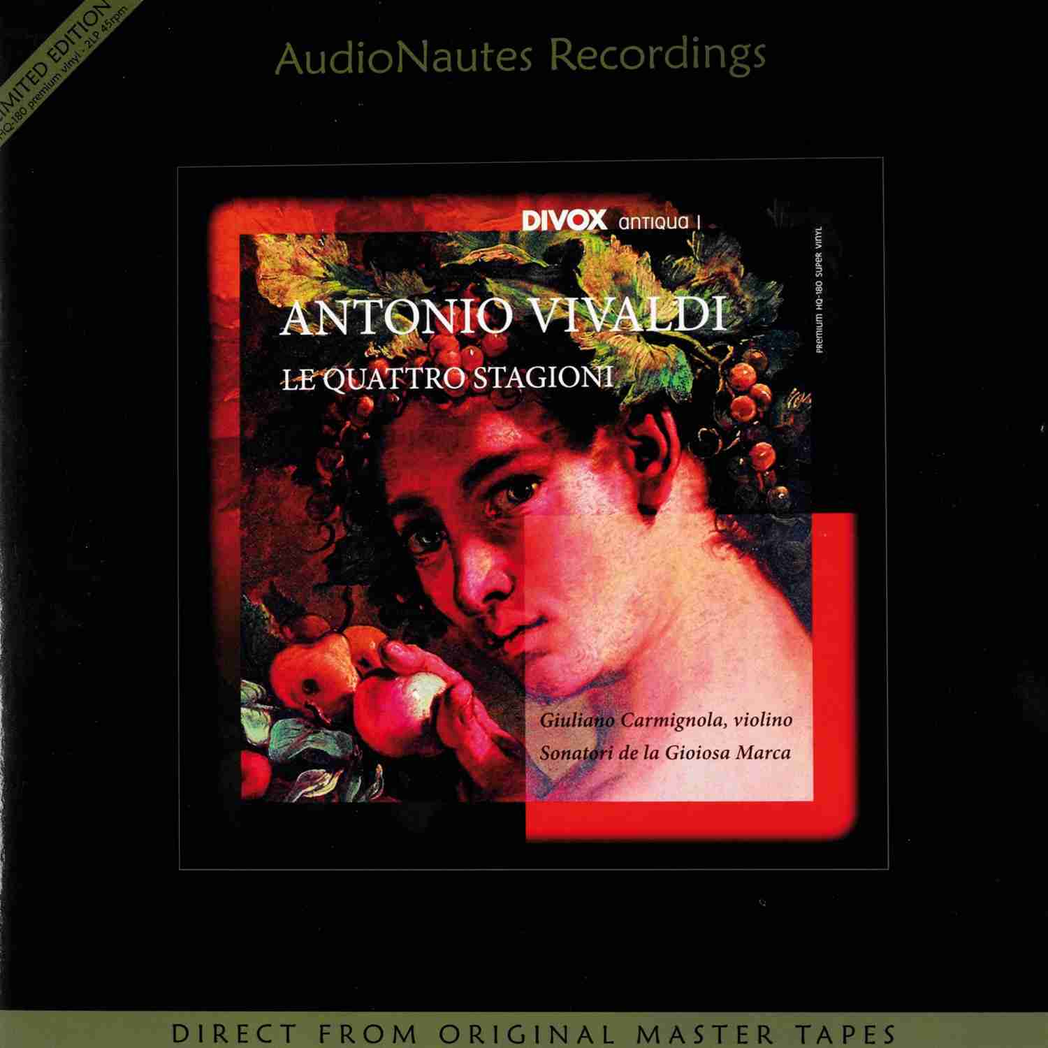 Schallplatte Komponist: Antonio Vivaldi / Interpreten: Sonatori de la Gioiosa Marca, Giuliano Carmignola - Le Quattro Stagioni (Audio Nautes) im Test, Bild 1