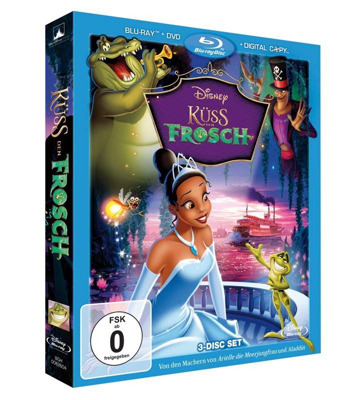 Test Bluray Film Küss den Frosch (Walt Disney) sehr gut