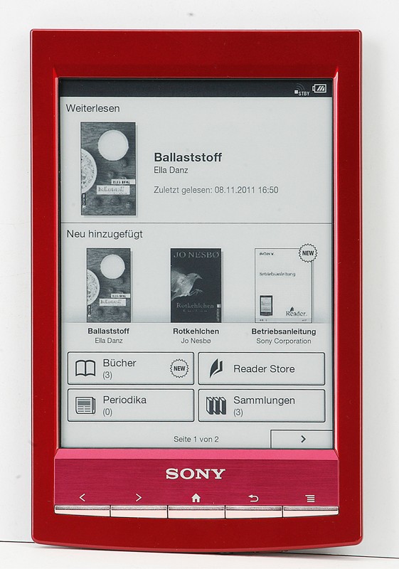 E-Book Reader Sony PRS-T1 im Test, Bild 1