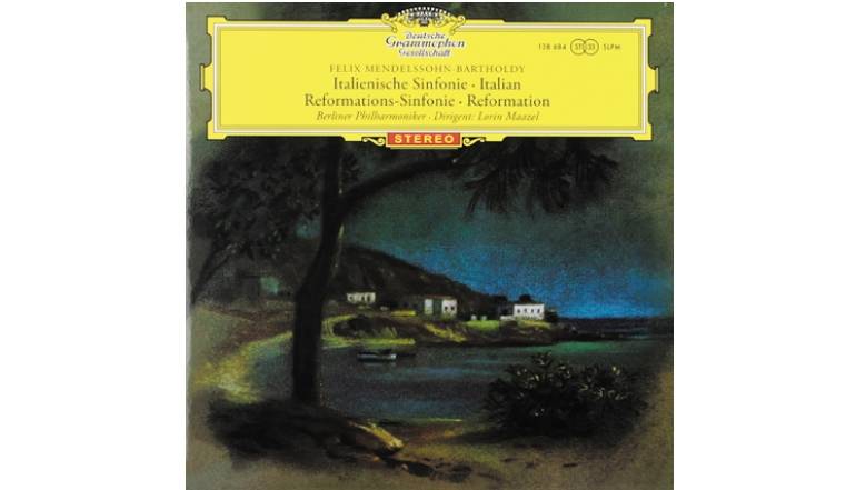 Schallplatte Felix Mendelssohn-Bartholdy – Italienische Sinfonie, Reformations-Sinfonie – Berliner Philharmoniker, Lorin Maazel (Deutsche Grammophon) im Test, Bild 1