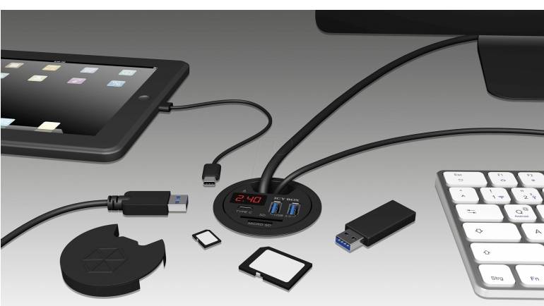 Zubehör Tablet und Smartphone Icybox IB-Hub1404 im Test, Bild 1
