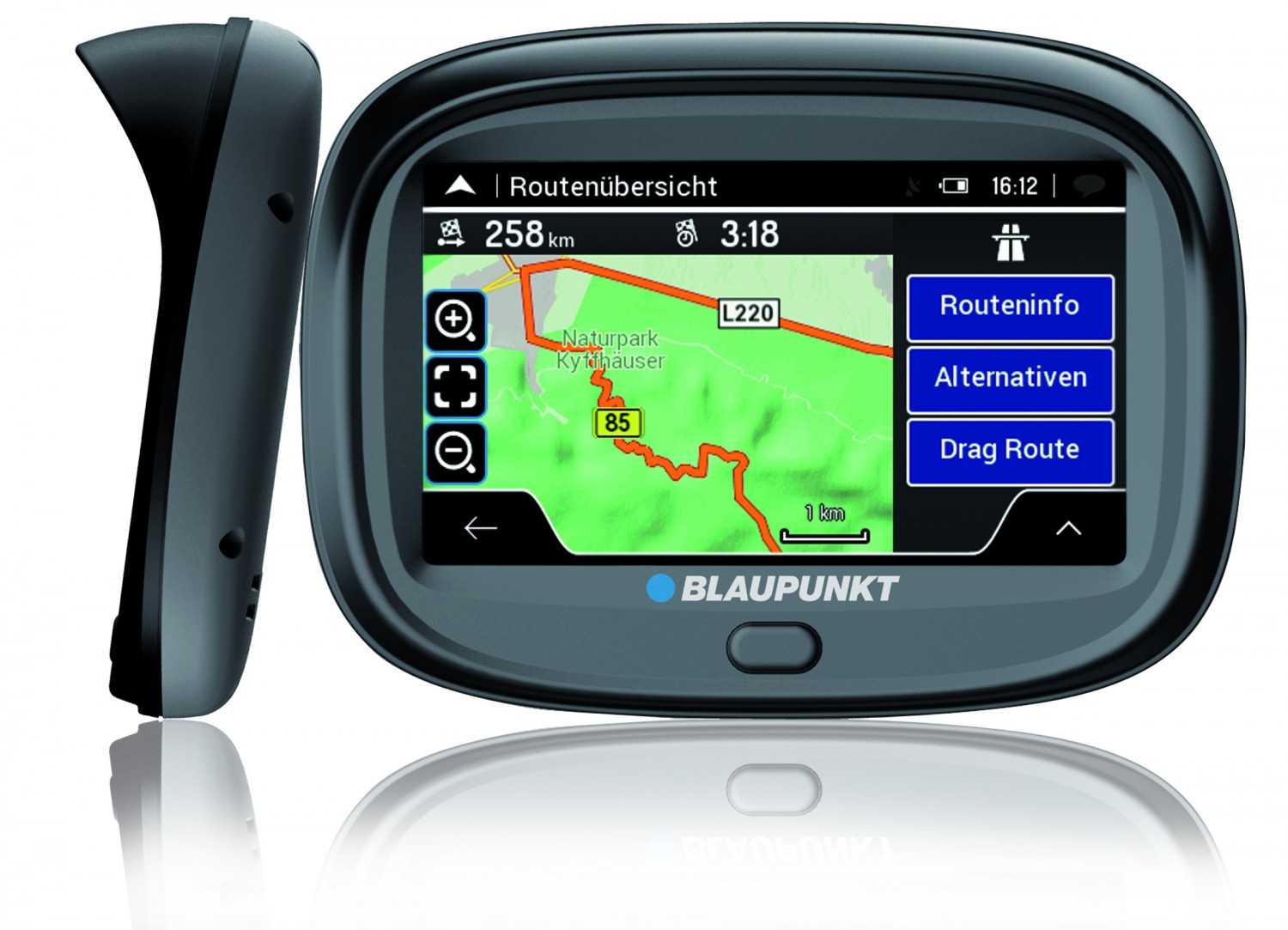 Car-Media Blaupunkt mit Navigationssystem speziell für Motorradfahrer - 3D-Ansichten und 43 Länder - News, Bild 1