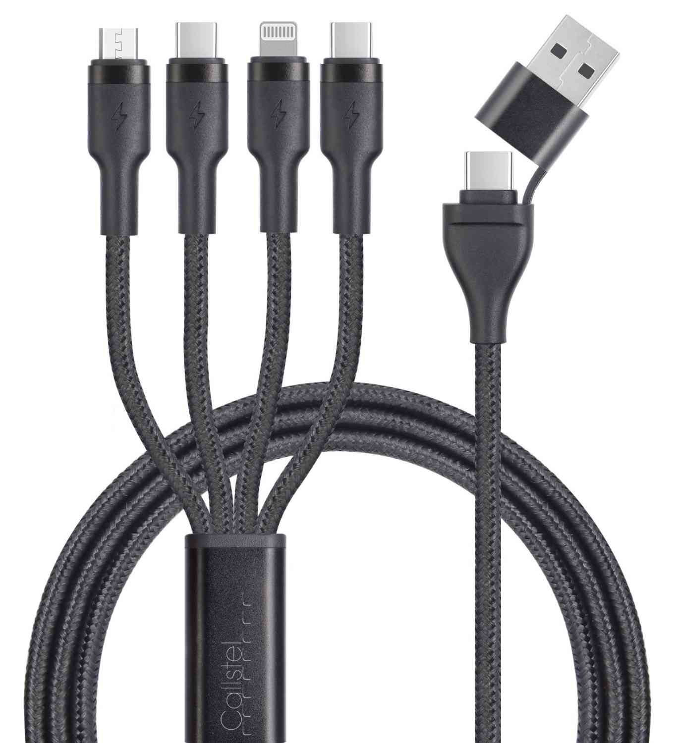Marke: Callstel 8in1-Lade-/Datenkabel von Callstel - USB-C, USB-A, Micro-USB und Lightning, Bild 1 mobile Devices 8in1-Lade-/Datenkabel von Callstel - USB-C, USB-A, Micro-USB und Lightning - News, Bild 1