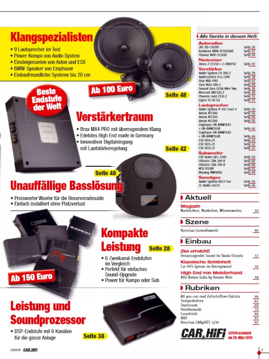 Car-Media In der neuen „CAR&HIFI“: Top-Navi mit DAB+ - Neun Lautsprecher im Test, Bild 3 Car-Media In der neuen „CAR&HIFI“: Top-Navi mit DAB+ - Neun Lautsprecher im Test - News, Bild 3