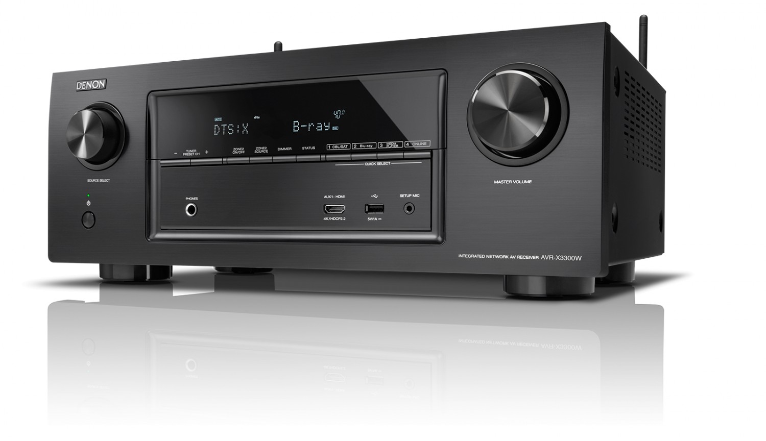 HiFi Netzwerk-AV-Receiver AVR-X3300W von Denon komplettiert neues Trio - News, Bild 1