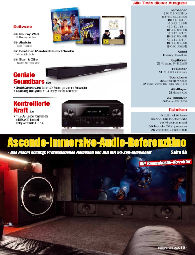 Heimkino 25 Jahre „HEIMKINO“: Der erste OLED-TV mit 8K - Referenzkino von AIA, Bild 3 Heimkino 25 Jahre „HEIMKINO“: Der erste OLED-TV mit 8K - Referenzkino von AIA - News, Bild 3