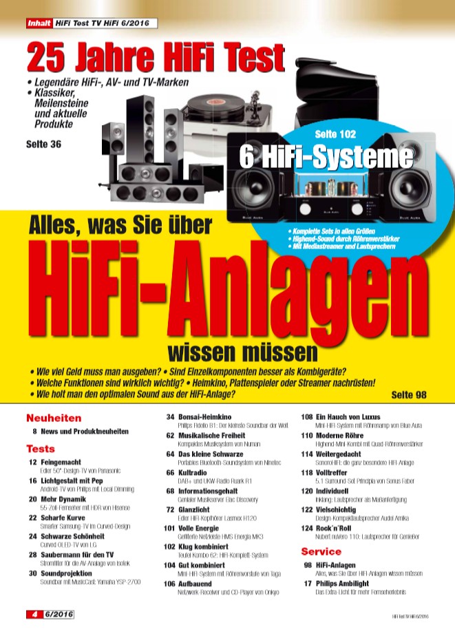 Heimkino 25 Jahre „HIFI TEST“: Große Jubiläumsausgabe mit 26-seitigem Sonderteil , Bild 2 Heimkino 25 Jahre „HIFI TEST“: Große Jubiläumsausgabe mit 26-seitigem Sonderteil - News, Bild 2