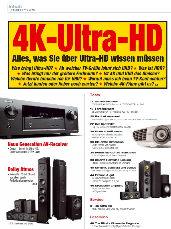 Heimkino Alles, was Sie über Ultra-HD wissen müssen: Sämtliche Hintergründe in der neuen „HEIMKINO“ - News, Bild 2