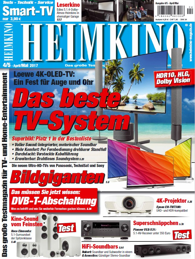 Heimkino Das beste TV-System: Der Loewe 4K-OLED-TV im Test in der neuen „HEIMKINO“ - News, Bild 1