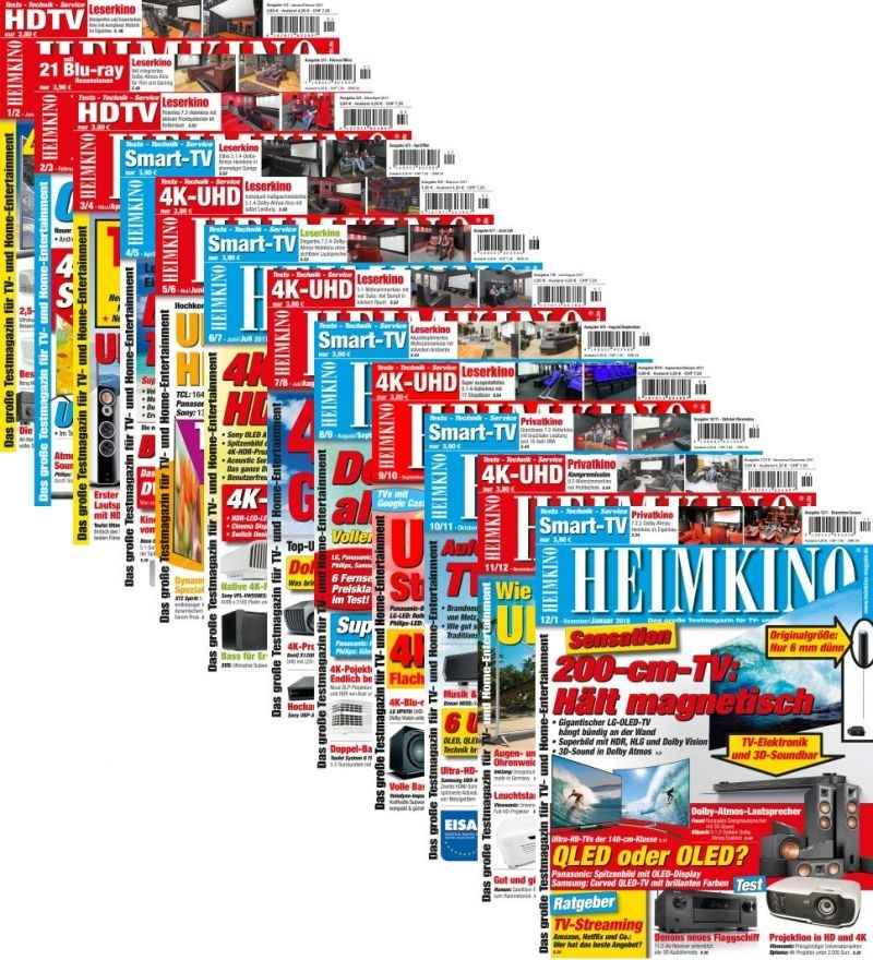 Heimkino Ein Jahrgang komplett: „HEIMKINO“, „Klang & Ton“ und Co. von 2017 im Bundle - News, Bild 1
