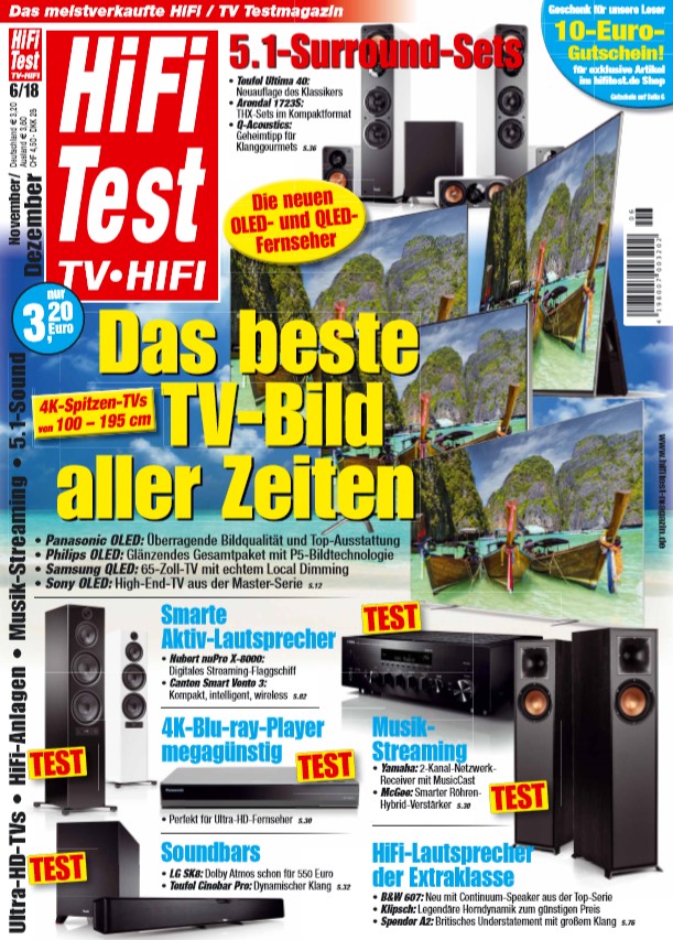 Heimkino In der neuen „HIFI TEST“: Das beste TV-Bild aller Zeiten - Lautsprecher-Kaufberatung - News, Bild 1