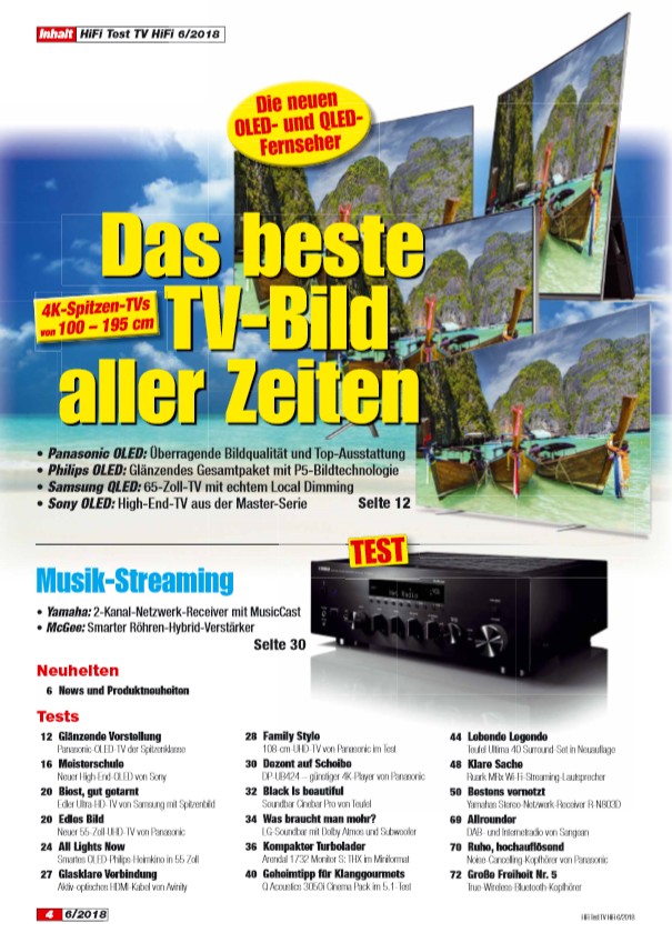 Heimkino In der neuen „HIFI TEST“: Das beste TV-Bild aller Zeiten - Lautsprecher-Kaufberatung, Bild 2 Heimkino In der neuen „HIFI TEST“: Das beste TV-Bild aller Zeiten - Lautsprecher-Kaufberatung - News, Bild 2