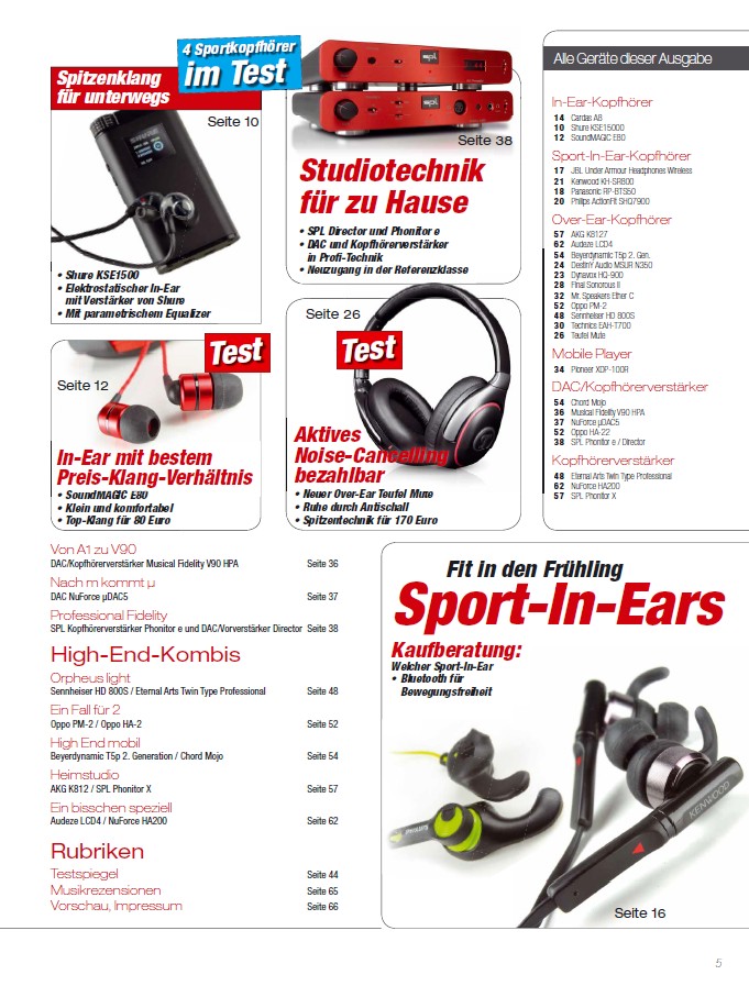 HiFi 12 neue Top-Kopfhörer und mobiler Spitzenklang: Die „EAR IN“ 2/2016 ist da - News, Bild 3