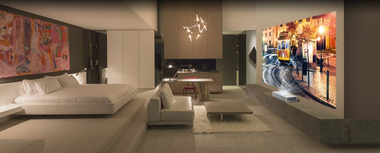 LG CineBeam 4K UHD Projektoren von LG vor Deutschland-Premiere - 90-Zoll-Bild mit 5,6 Zentimetern Abstand, Bild 1 Heimkino CineBeam 4K UHD Projektoren von LG vor Deutschland-Premiere - 90-Zoll-Bild mit 5,6 Zentimetern Abstand - News, Bild 1