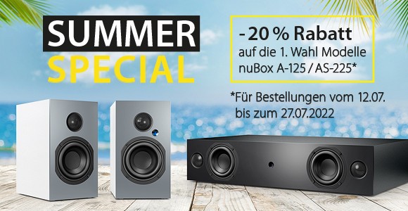 Marke: Nubert Nubert nuBox A-125 und nuBox AS-225: Ab sofort 20 Prozent Rabatt, Bild 1 Heimkino Nubert nuBox A-125 und nuBox AS-225: Ab sofort 20 Prozent Rabatt - News, Bild 1