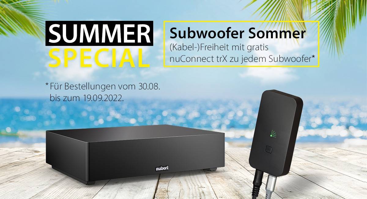 Ratgeber Bis zum 19. September: Funkadapter als Nubert-Zugabe bei Subwoofer-Kauf - News, Bild 1