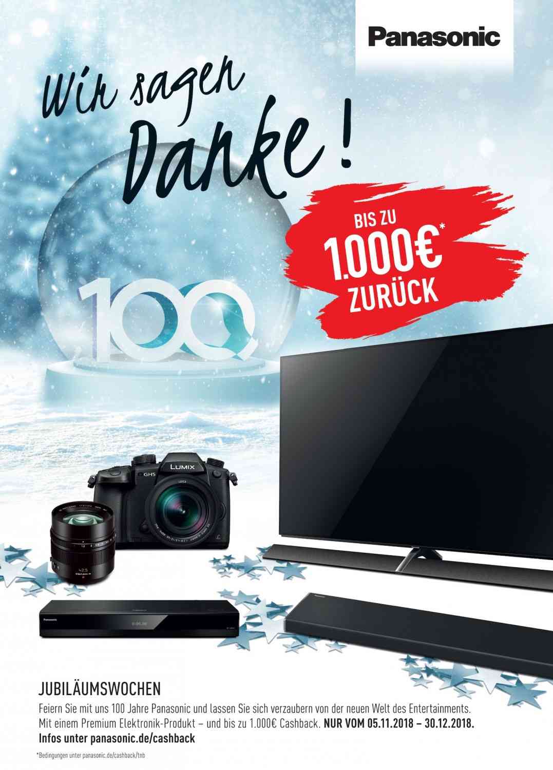 Panasonic Bis Ende Dezember: Panasonic-Aktion für Flat-TVs, Player und Soundbars, Bild 1 Heimkino Bis Ende Dezember: Panasonic-Aktion für Flat-TVs, Player und Soundbars - News, Bild 1
