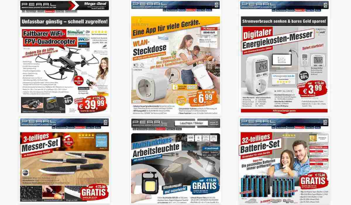 Extrem preisgünstig oder sogar gratis - Top-Deals im PEARL-Newsletter © Pearl