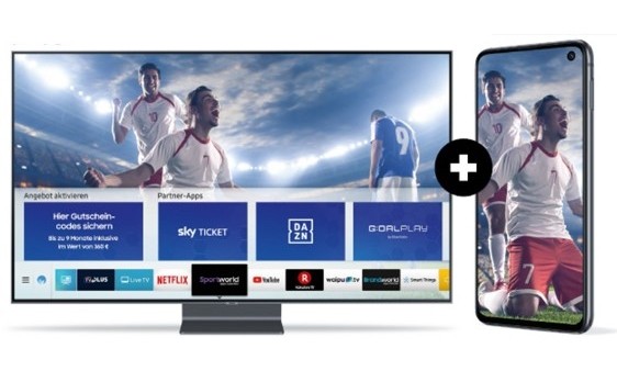 Samsung Bei TV-Kauf: Samsung legt Smartphone gratis dazu - Nur noch bis heute, Bild 1 HiFi Bei TV-Kauf: Samsung legt Smartphone gratis dazu - Nur noch bis heute - News, Bild 1