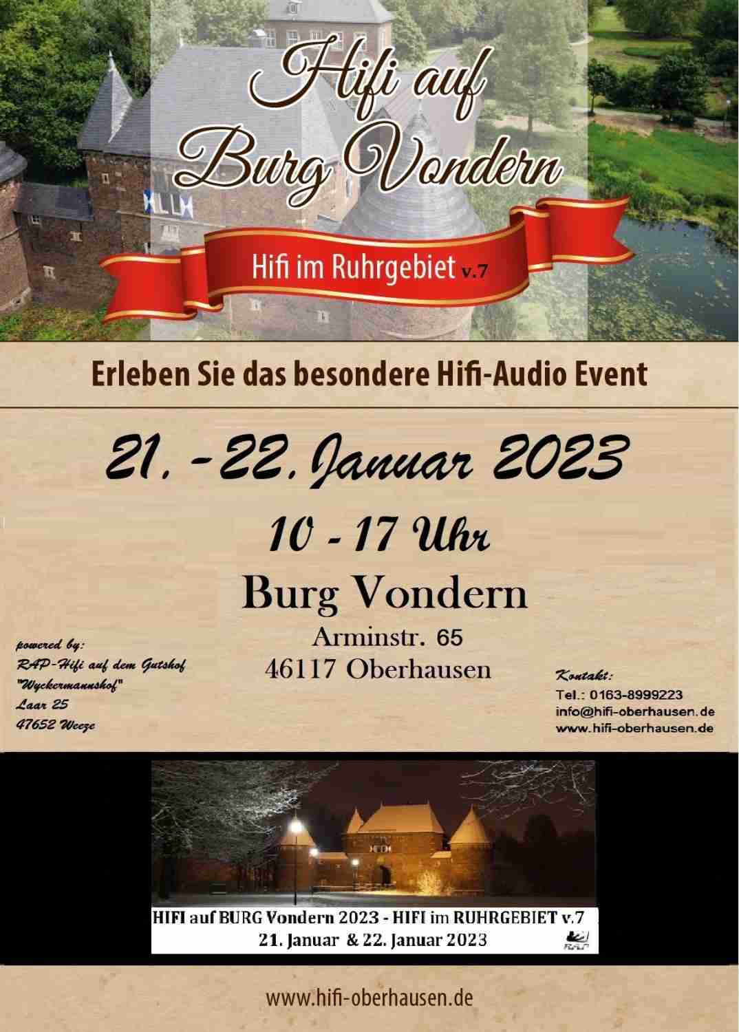 Service HiFi auf Burg Vondern: Das Audiophile Hifi Audio & Art-Meeting am kommenden Wochenende - News, Bild 1