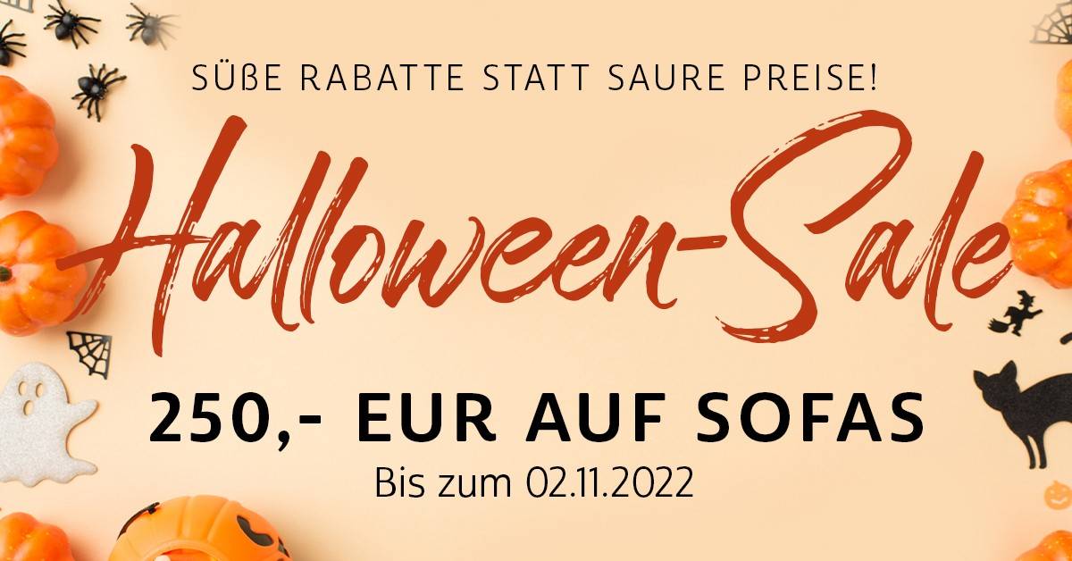 Marke: sofanella Halloween Sale bei Sofanella: Süße Rabatte statt saurer Preise, Bild 1 Ratgeber Halloween Sale bei Sofanella: Süße Rabatte statt saurer Preise - News, Bild 1