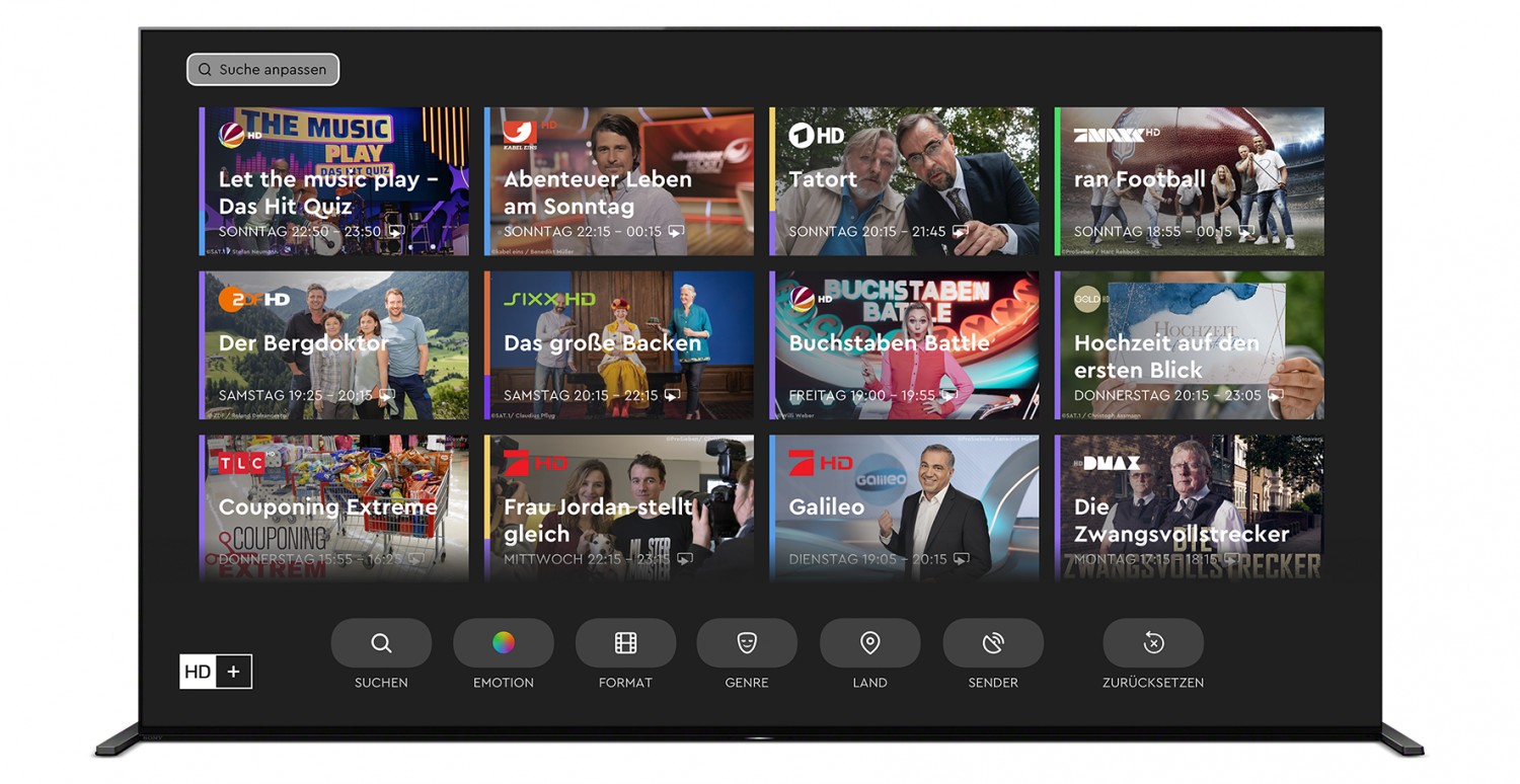 Sony „HD+“-App nun auf allen aktuellen Sony-Fernsehern verfügbar, Bild 1 TV „HD+“-App nun auf allen aktuellen Sony-Fernsehern verfügbar - News, Bild 1