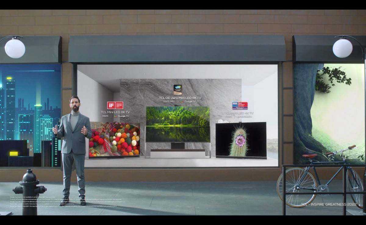 TCL CES 2022: TCL mit dünnstem 8K-Mini-LED-TV - Nur 3,9 Millimeter tief, Bild 1 TV CES 2022: TCL mit dünnstem 8K-Mini-LED-TV - Nur 3,9 Millimeter tief - News, Bild 1