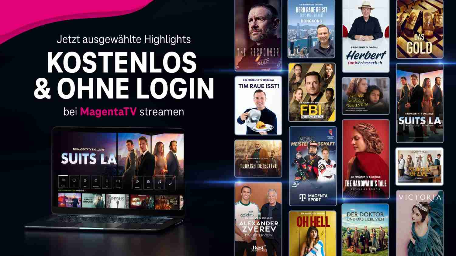 Marke: Telekom Ab dem 24. April: MagentaTV mit kostenlosen Inhalten für alle, Bild 1 TV Ab dem 24. April: MagentaTV mit kostenlosen Inhalten für alle - News, Bild 1