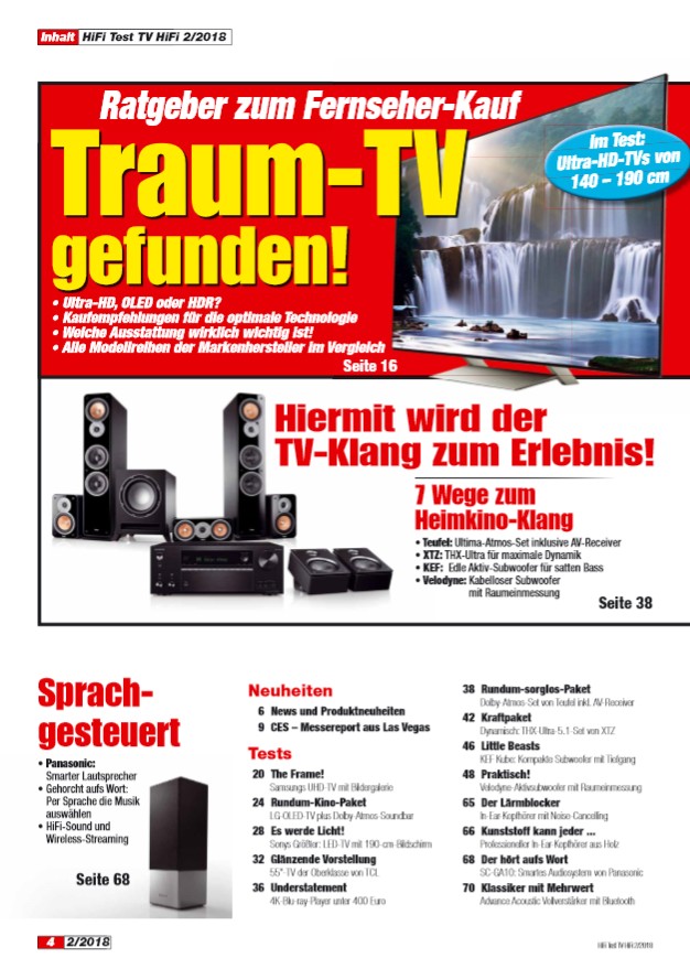 TV So finden Sie Ihren Traum-TV: Großer Ratgeber zum Fernseher-Kauf in der „HiFi Test“ - News, Bild 2