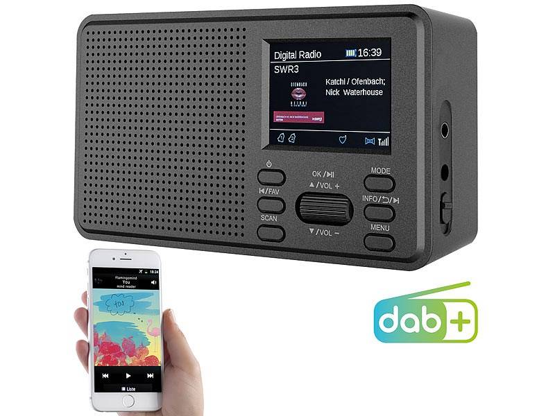 VR-Radio Mobiles Digitalradio mit DAB+ und UKW, LCD-Farbdisplay, Bild 1 HiFi Mobiles Digitalradio mit DAB+ und UKW, LCD-Farbdisplay - News, Bild 1