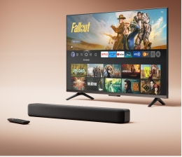 Marke: Amazon Fire TV Soundbar von Amazon ab sofort erhältlich - DTS Virtual:X und Dolby Audio, Bild 1 Heimkino Fire TV Soundbar von Amazon ab sofort erhältlich - DTS Virtual:X und Dolby Audio - News, Bild 1