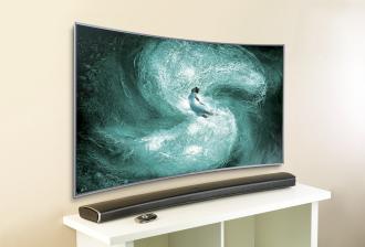 TV Geschwungene Soundbar von Auvisio mit Bluetooth und USB-Ladefunktion - News, Bild 1