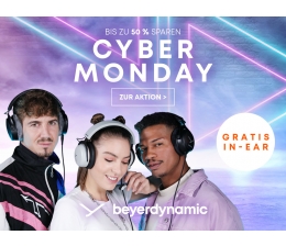 Beyerdynamic Cyber Monday bei beyerdynamic – Gratis-Kopfhörer und bis zu 50% Rabatt!, Bild 1 Produktvorstellung Cyber Monday bei beyerdynamic – Gratis-Kopfhörer und bis zu 50% Rabatt! - News, Bild 1