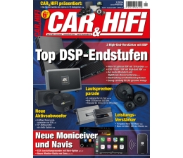 Marke: In der neuen „Car&HiFi“: DSP-Endstufen - Moniceiver und Navis - Lautsprecher ab 120 Euro, Bild 1 Car-Media In der neuen „Car&HiFi“: DSP-Endstufen - Moniceiver und Navis - Lautsprecher ab 120 Euro - News, Bild 1