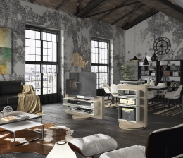 Heimkino Frischer Glanz für TV- und Hifi-Möbel Luke - Beton-Optik und massive Eiche, Bild 1 Heimkino Frischer Glanz für TV- und Hifi-Möbel Luke - Beton-Optik und massive Eiche - News, Bild 1