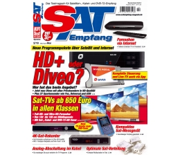 Heimkino In der neuen „SAT-Empfang“: HD+ oder Diveo - wer hat das beste Angebot? - Sat-TVs ab 650 Euro, Bild 1 Heimkino In der neuen „SAT-Empfang“: HD+ oder Diveo - wer hat das beste Angebot? - Sat-TVs ab 650 Euro - News, Bild 1