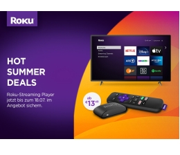 Marke: Nur noch bis heute: Satte Rabatte auf Streaming-Player von Roku, Bild 1 Heimkino Nur noch bis heute: Satte Rabatte auf Streaming-Player von Roku - News, Bild 1
