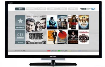 Heimkino Sharp-TVs mit Video-on-Demand-Service von Videociety, Bild 1 Heimkino Sharp-TVs mit Video-on-Demand-Service von Videociety - News, Bild 1
